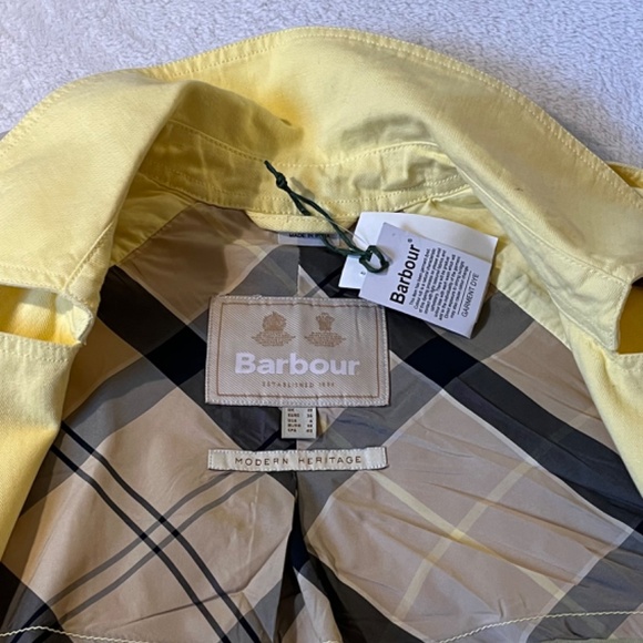 Barbour Denim lemon Cotton  Jacket with two-point fastening - Picture 7 of 14